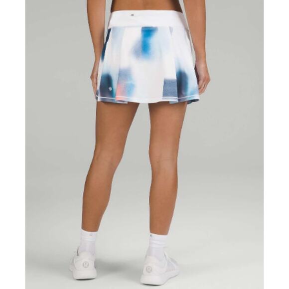 Lululemon Pace Rival Mid-Rise Skort Watercolor Print Size 8 - Picture 3 of 9